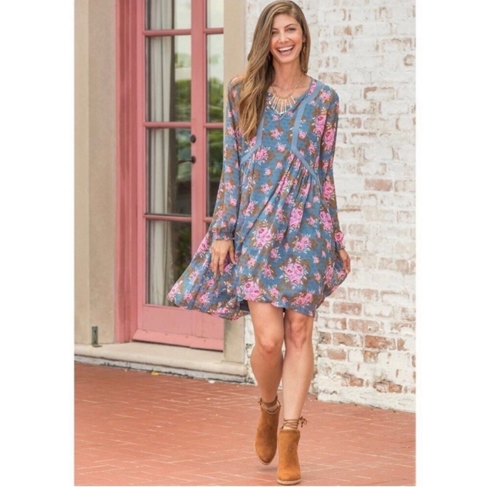 Matilda Jane To The Nines Dress Boho Romantic Floral Flowy - Size M